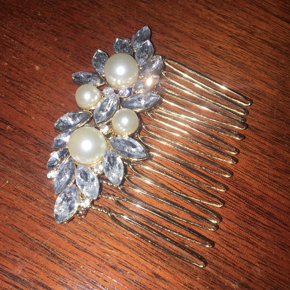 Gold with Silver accents & Pearls